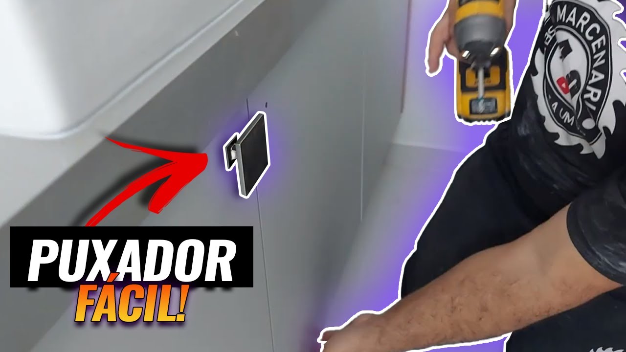 DICA para colocar PUXADOR muito FÁCIL! - Curso de Marcenaria 4.0