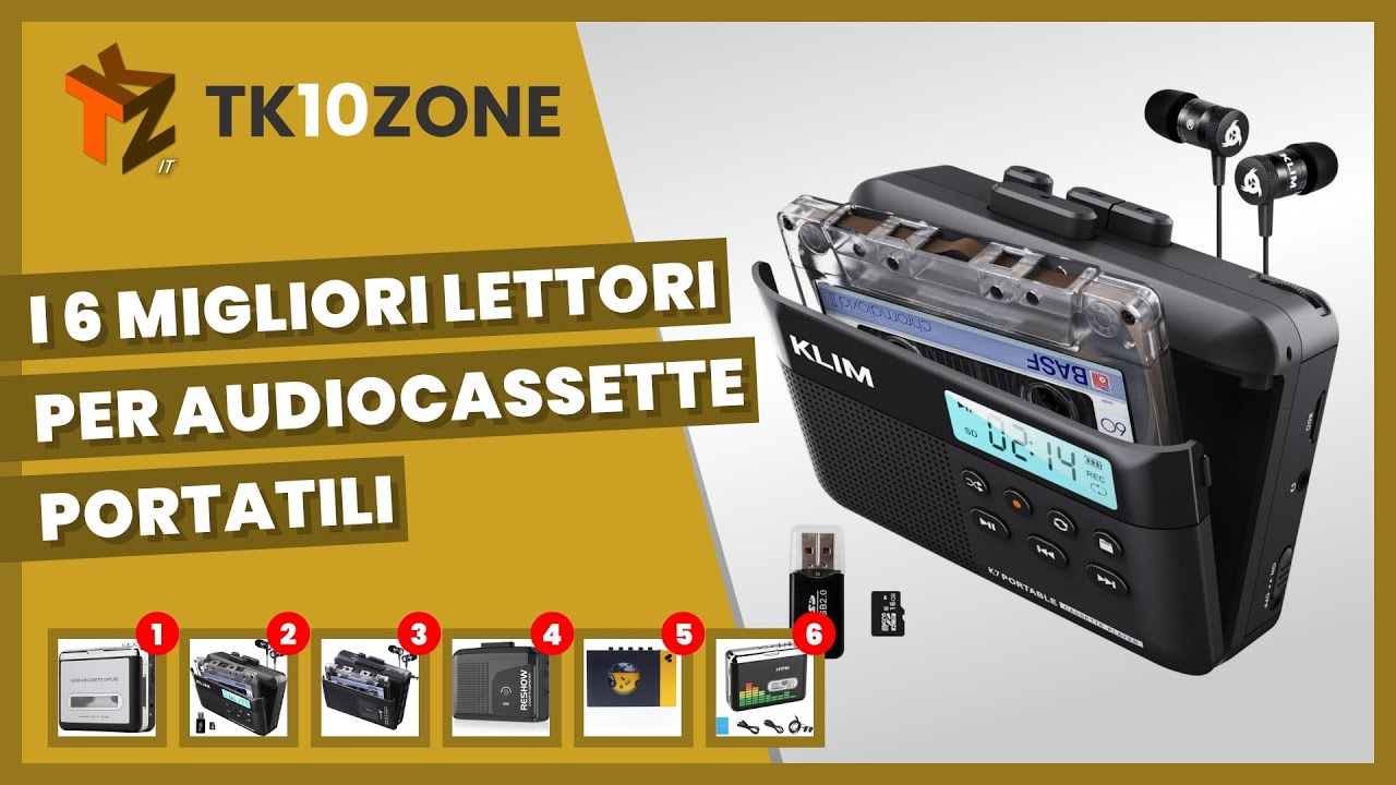 I 6 migliori lettori per audiocassette portatili