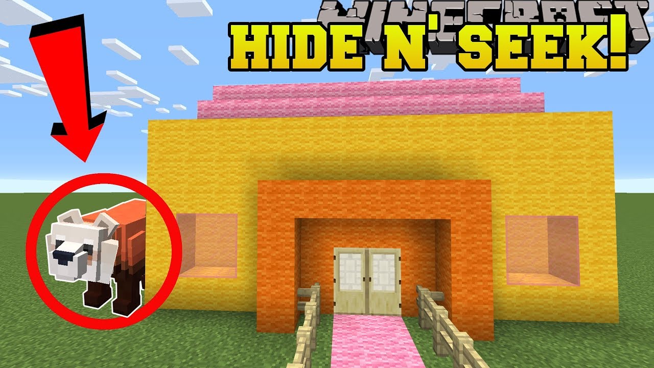 Minecraft: PANDA BEARS HIDE AND SEEK!! - Morph Hide And Seek - Modded Mini-Game