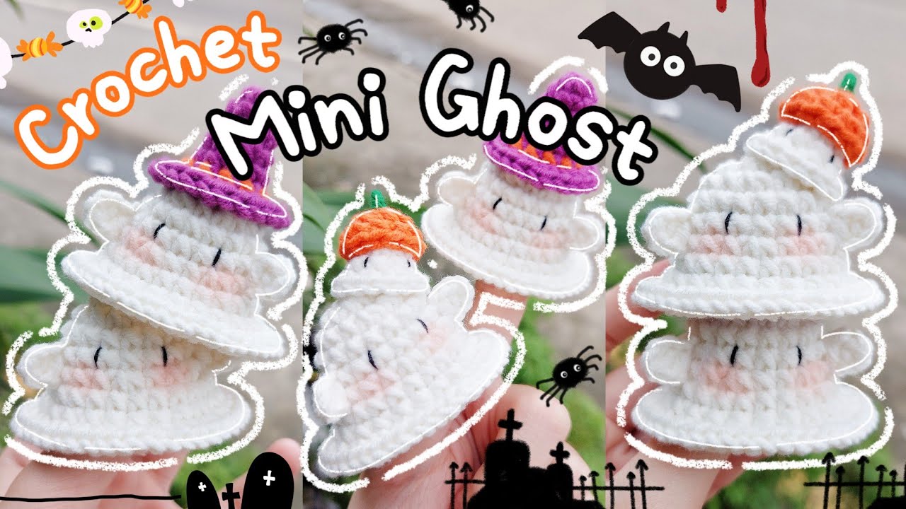 How to crochet MINI GHOST | Crochet GHOST | Hướng dẫn móc len Bóng MA | Lem'n Do
