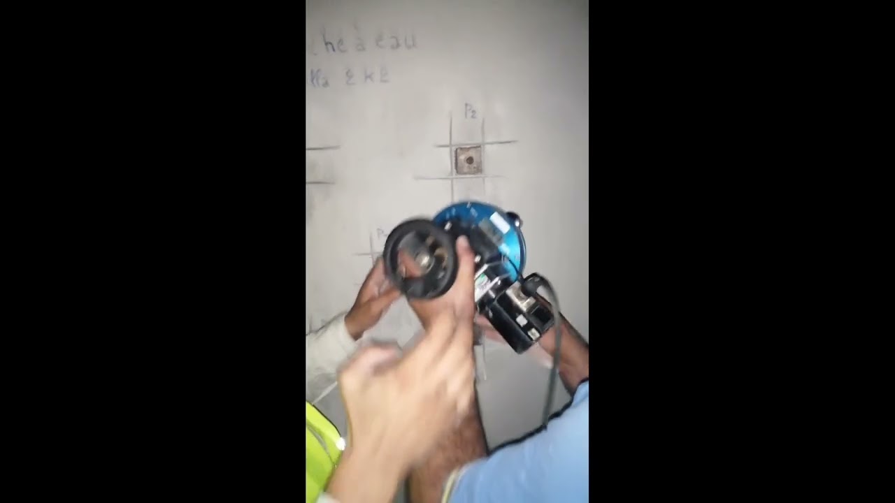 essais d'arrachement : cuvelage des bâches à eau