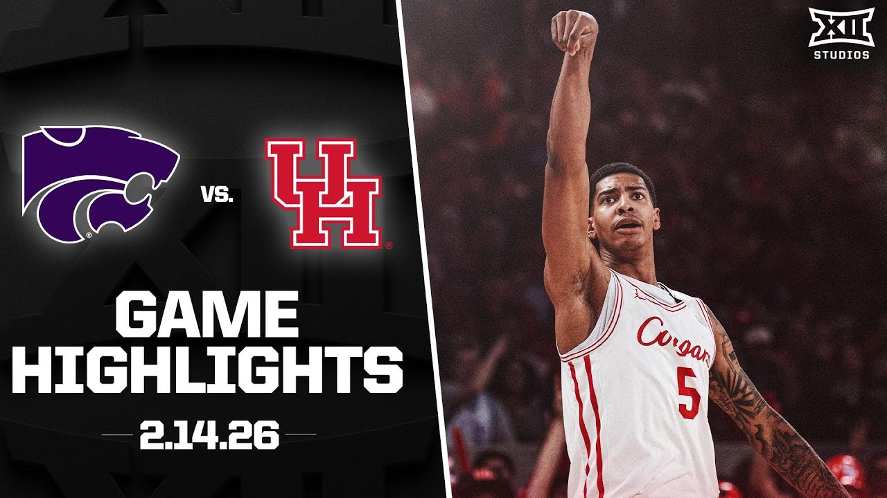 Kansas State vs. #3 Houston Game Highlights | 2025-26 Big 12 Men&rsquo;s Basketball