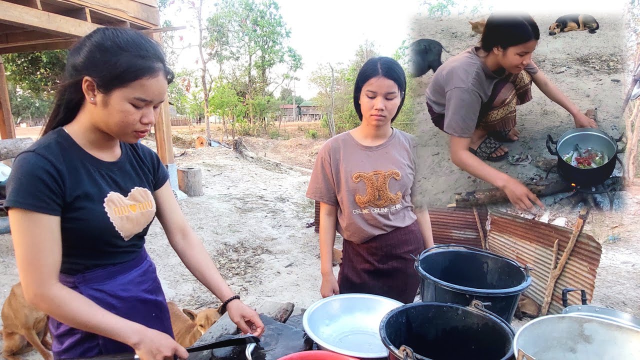 เรือนครัวบ้านสาวลิสาวพรทำอาหารเย็นต #บ่าวบ่างbangchannel #สายฟ้า 