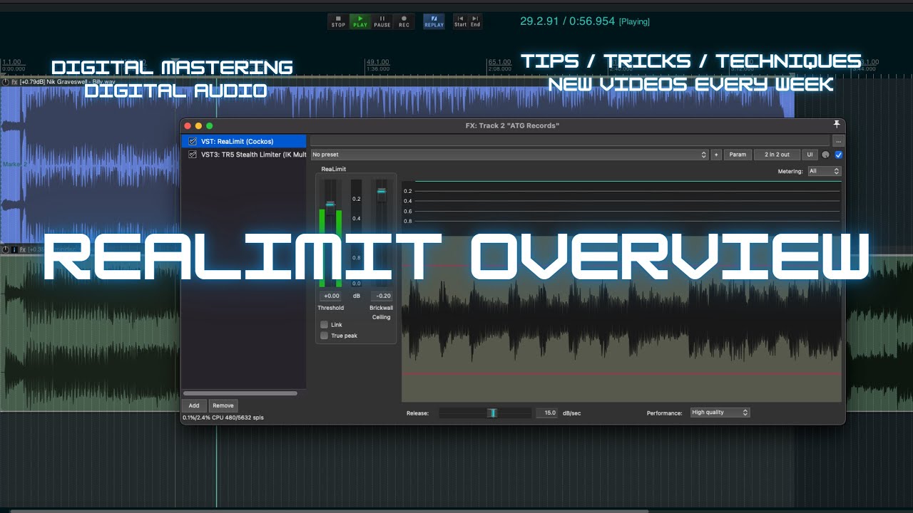 ReaLimit Overview - New Reaper Stock Limiter