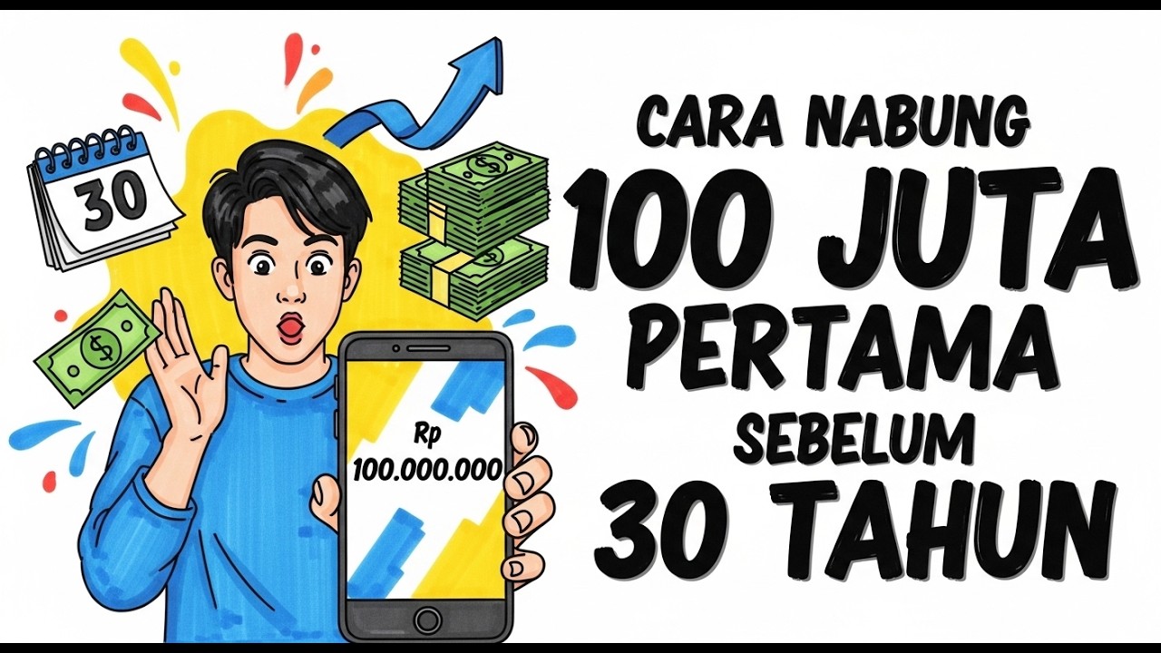Cara Nabung 100 Juta Pertama Sebelum 30 Tahun (Strategi Realistis & Terbukti) !!