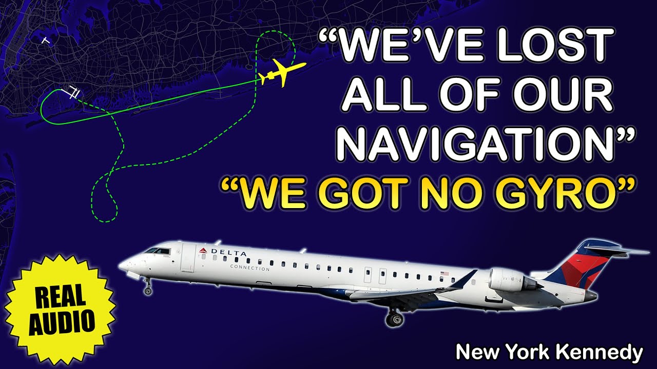 They have no idea where they are. Airplane lost navigation after takeoff. New York Kennedy. Real ATC