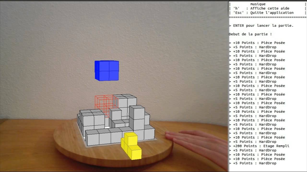 Tetris 3D Augmented Reality