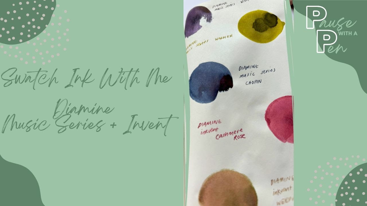 Swatch Ink With Me: Diamine Music Series & Inkvent