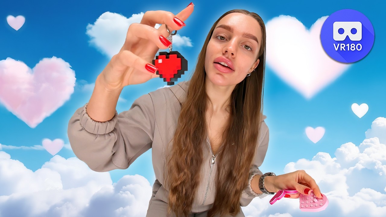 Testing fidgets for Valentine's Day in VR180 3D (speaks Ukrainian)