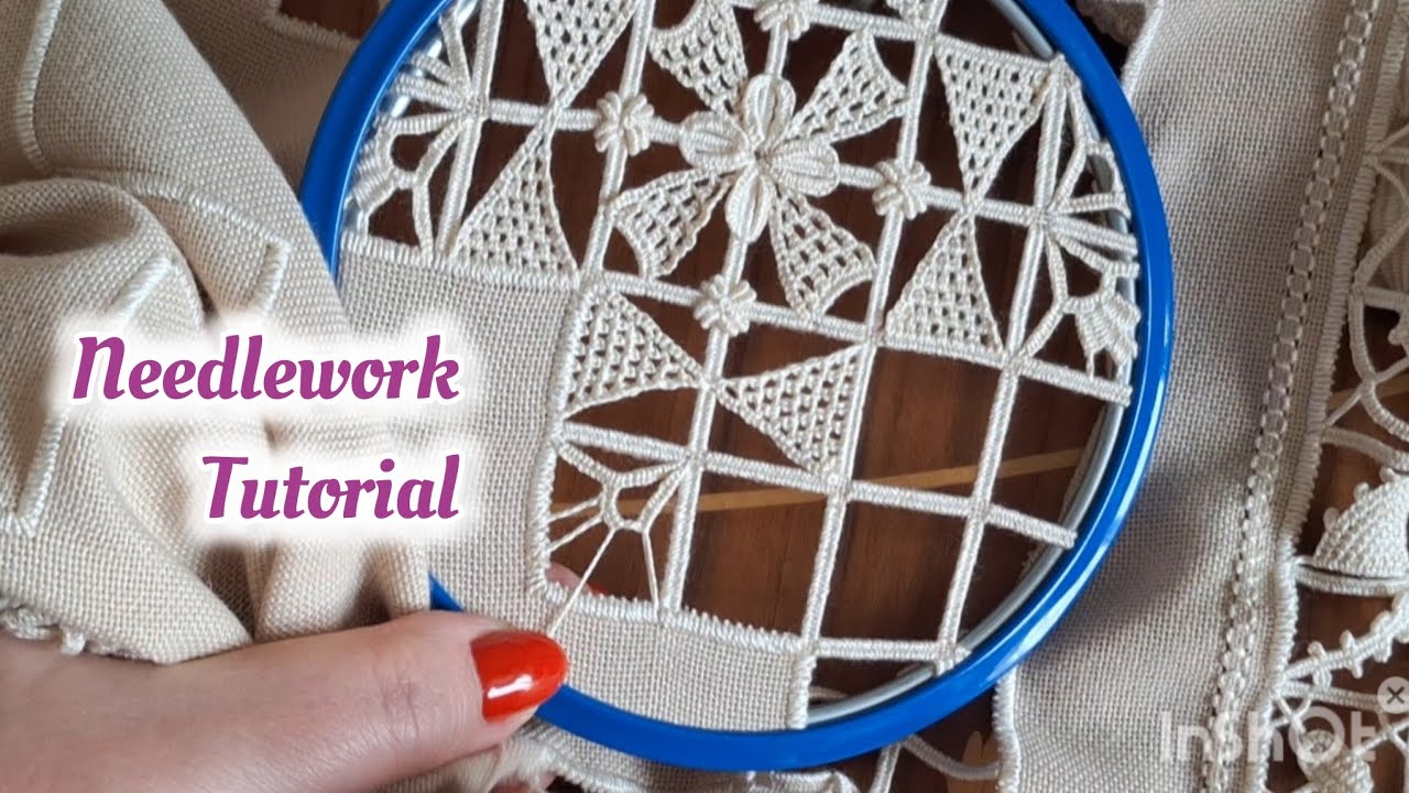 Hand embroidery : Creating an amazing needlework , step by step for beginners ✨️ 