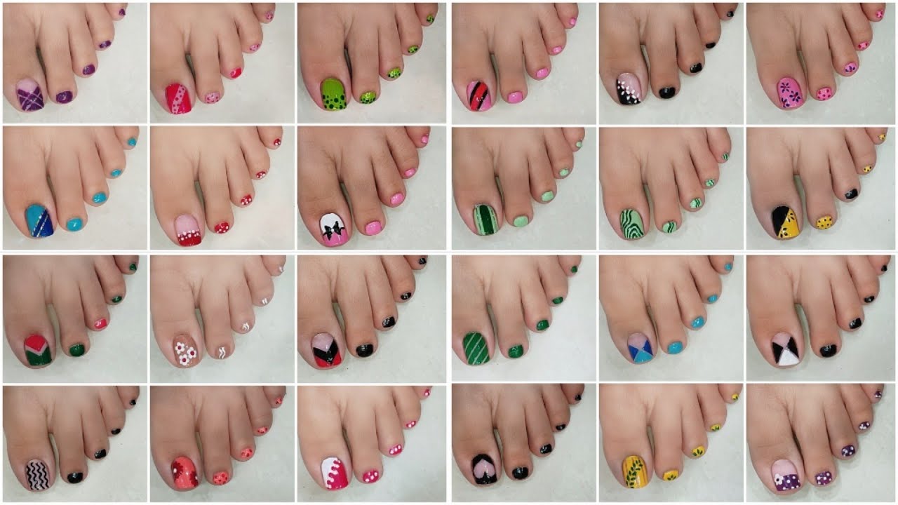 25+ Best foot nail art tutorial | Most beautiful toe nail designs to do at home | Nail Delights 💅