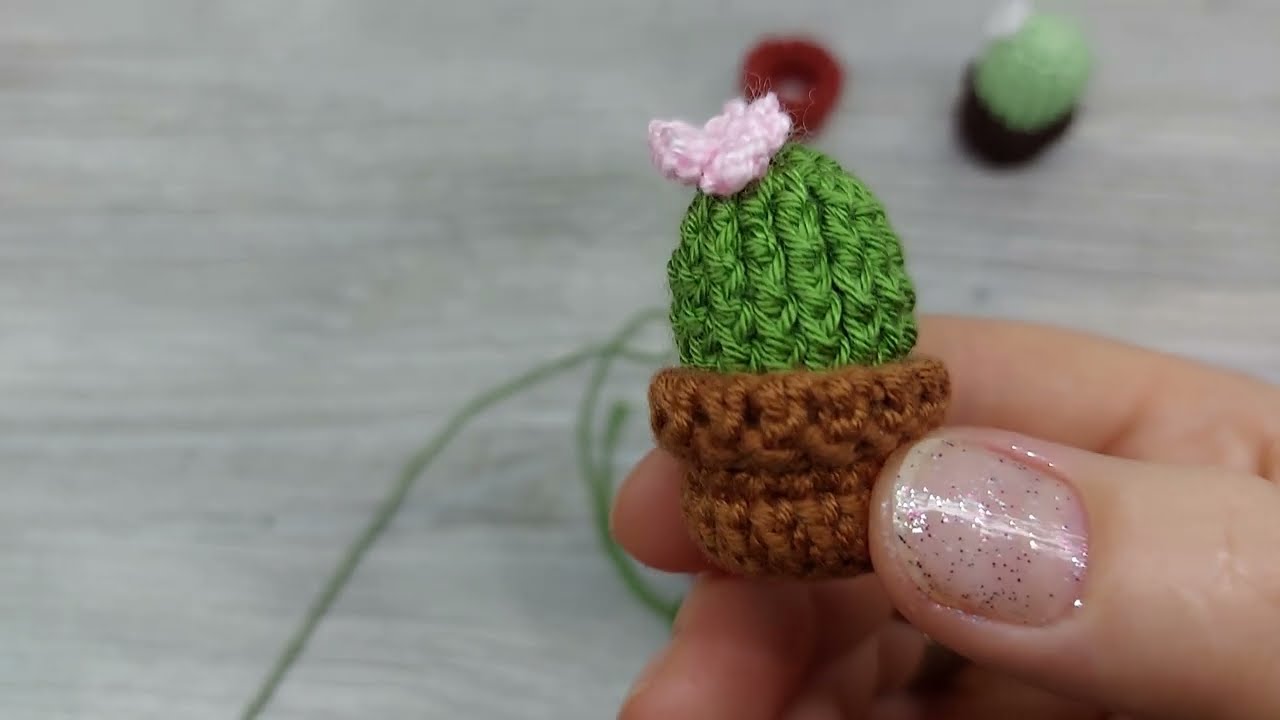 🌵KAKTÜS ANAHTARLIK NASIL YAPILIR? 🌵How to  crochet cactus keychain ?🌵