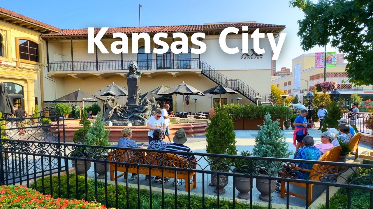 Walking around the Plaza in Kansas City, MO