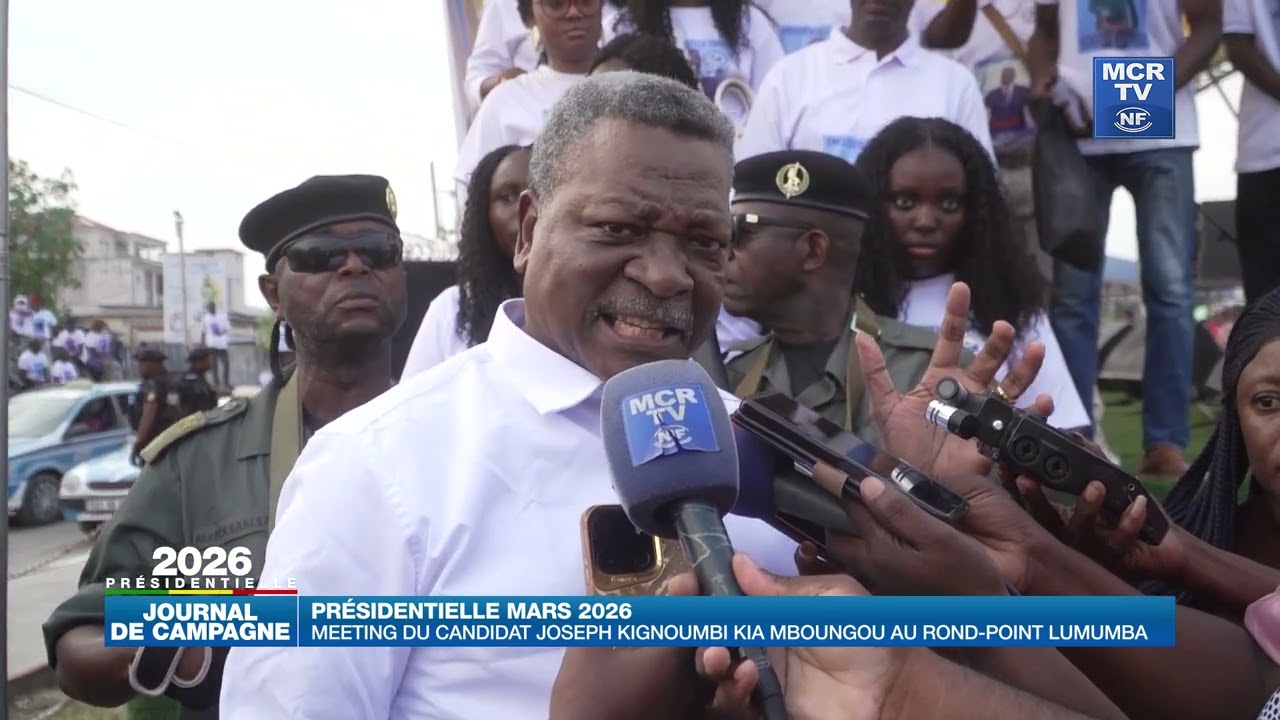 MEETING DE JOSEPH KIGNOUMBI KIA-MBOUNGOU AU ROND-POINT LUMUMBA DE POINTE-NOIRE