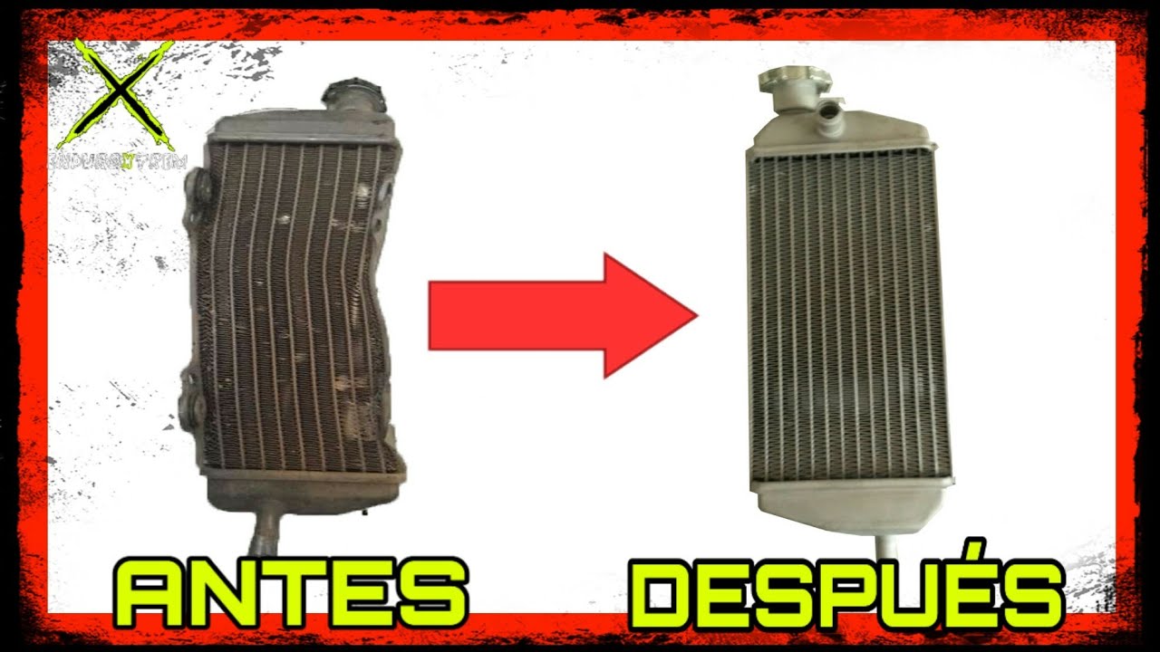 Como ARREGLAR un RADIADOR de MOTO - Way To Repair Bent Radiator