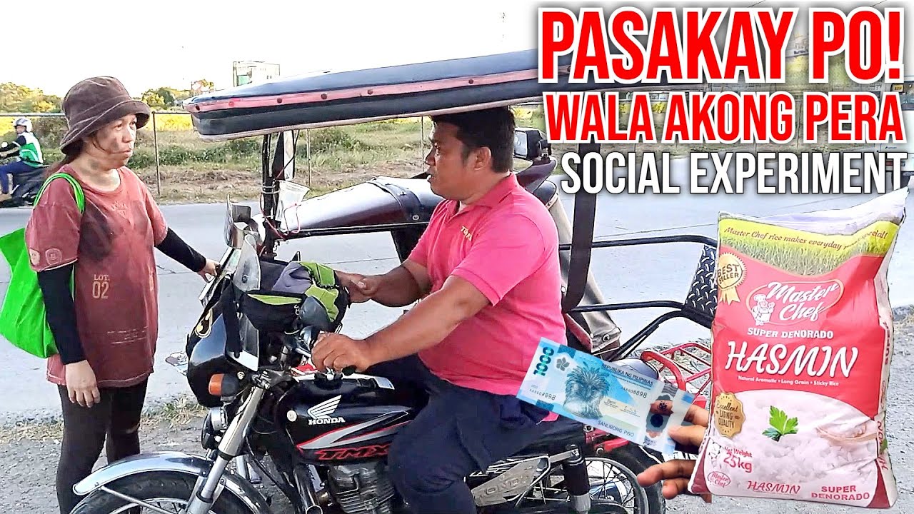 Bibigyan Ng Isang Sakong Bigas At P1,000 Ang Magpasakay Ng Libre Social Experiment #viral  #trending