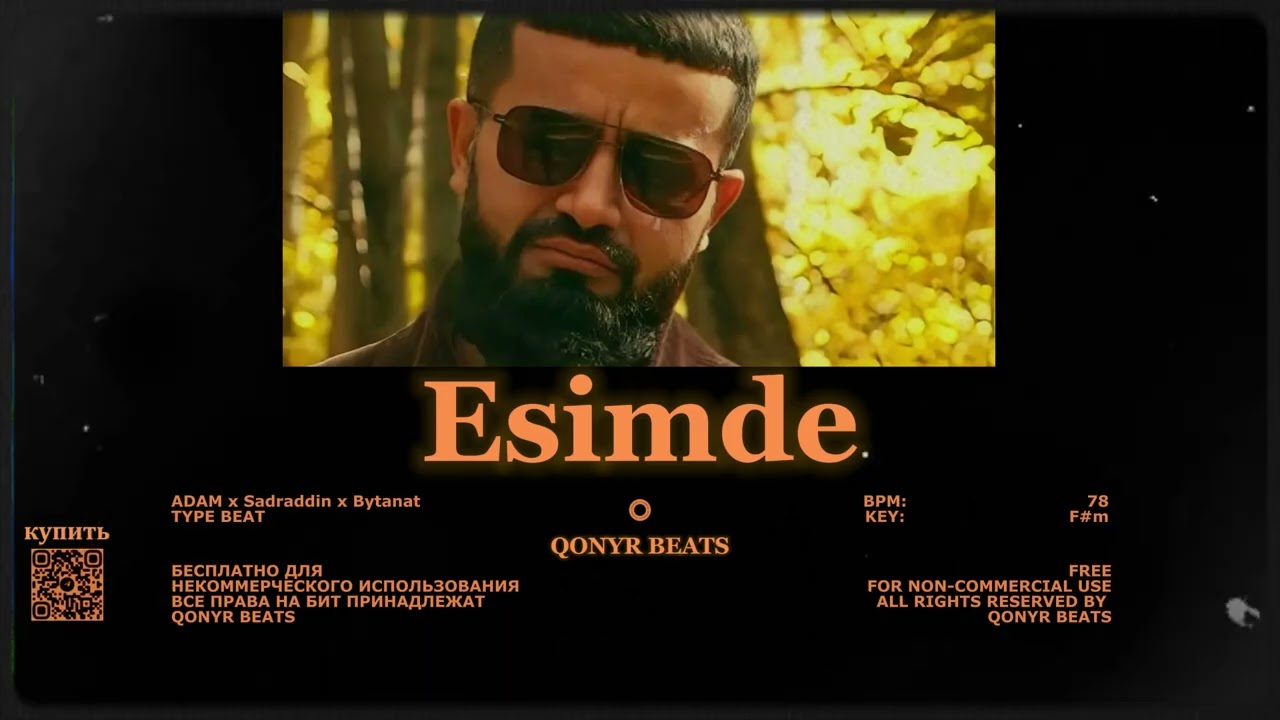 ADAM x Sadraddin x Bytanat type beat - Esimde (Prod. Qonyr) | Лирический Бит