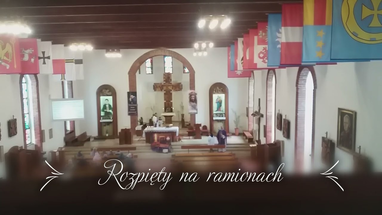 Rozpięty na ramionach - Kościół św. Dominika Savio - Ostróda -śpiew schola parafialna 1 niedziela WP