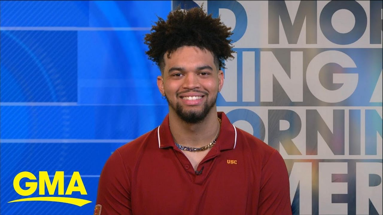 College football quarterback Caleb Williams talks about his future in football l GMA