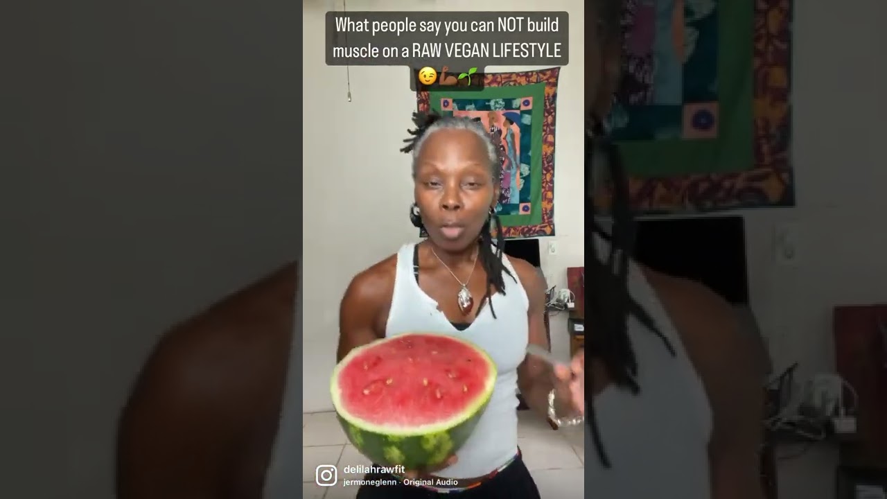 You can build muscle on a raw vegan lifestyle #rawvegan #vegan #fyp