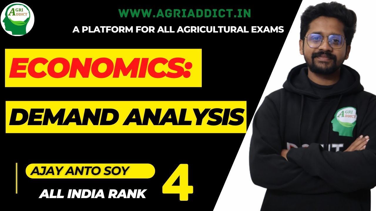3. Demand Analysis| ICAR JRF/SRF/CUET/AFO| AIR 4| Social Sciences