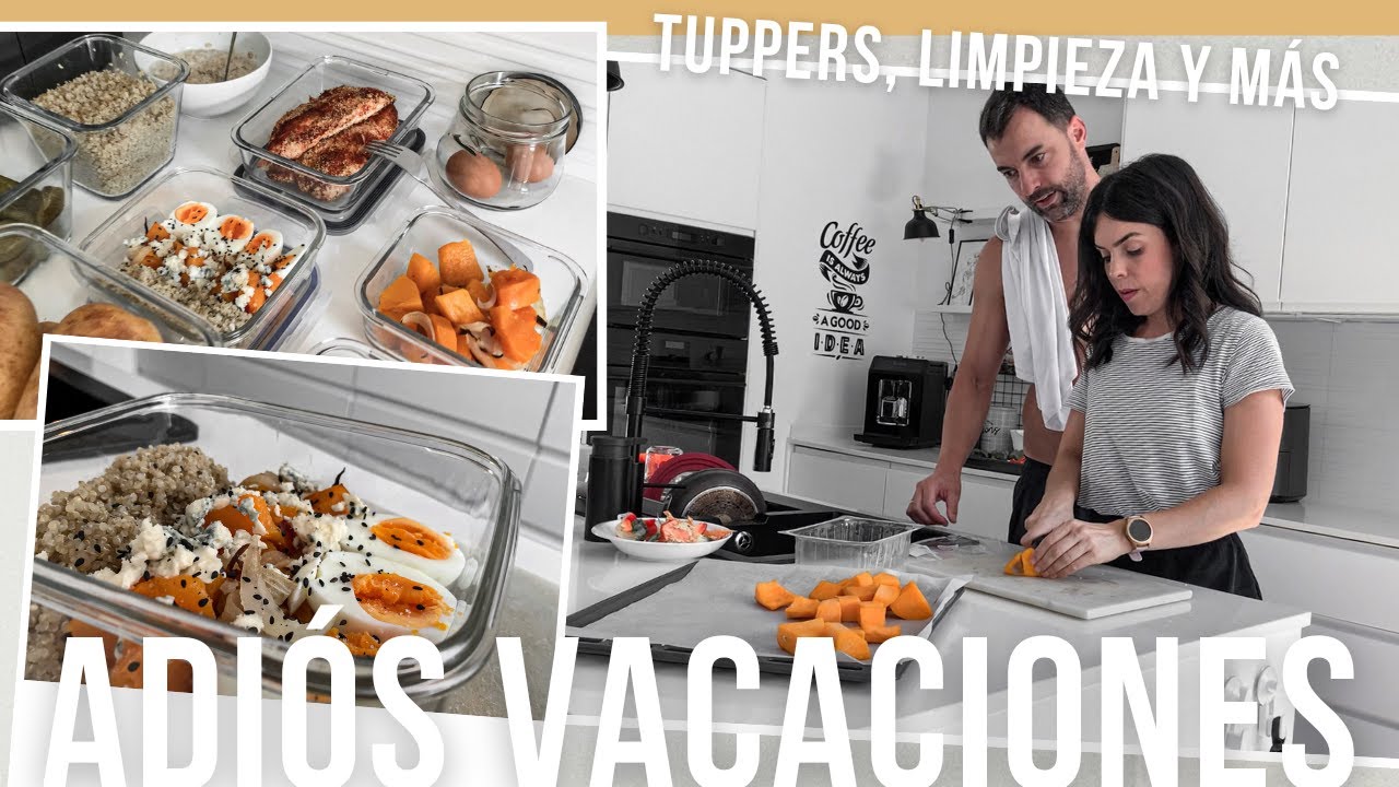 TUPPERS para la OFICINA I RECETA PIZZA SANA + PORRIDGE de AVENA #batchcooking #limpieza #vlog