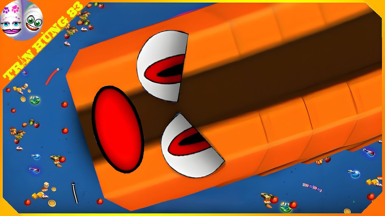 🐍WORMSZONE.IO | GIANT SLITHER SNAKE TOP 01 / Epic Worms Zone Best Gameplay! | Trần Hùng 83