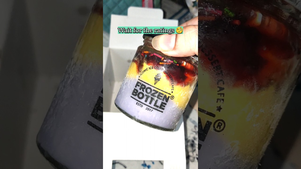 frozen bottle review 😰🥺#food #shorts #dessert #viralvideo
