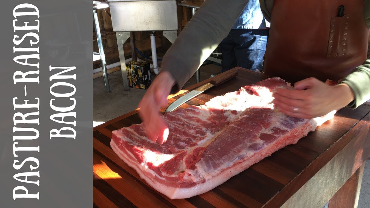 Trimming Pork Belly into Bacon | How to make the Best Bone Broth with Hand Hewn Farm