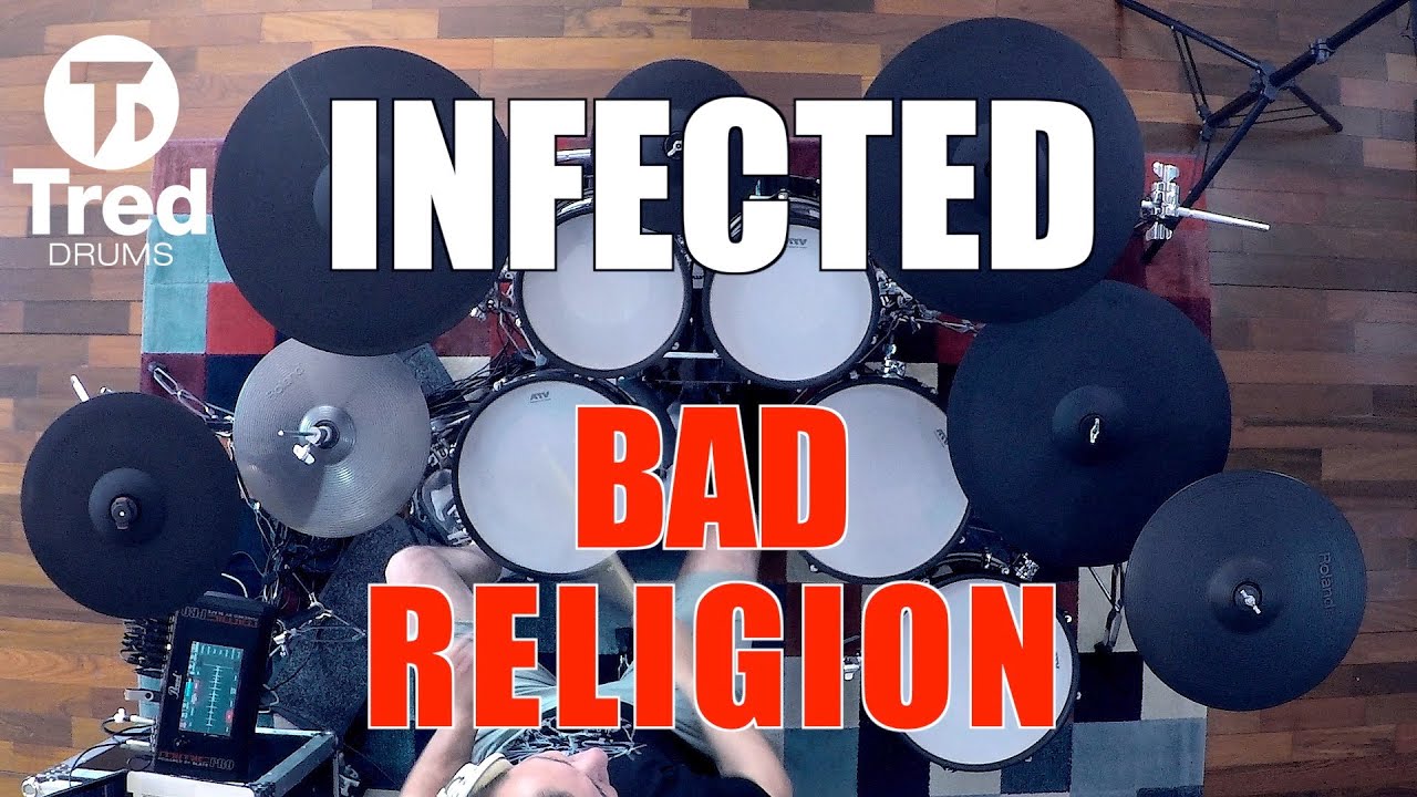 Infected - Bad Religion - Drum Cover - Pearl Mimic Pro and ATV  adrums #punkweek24
