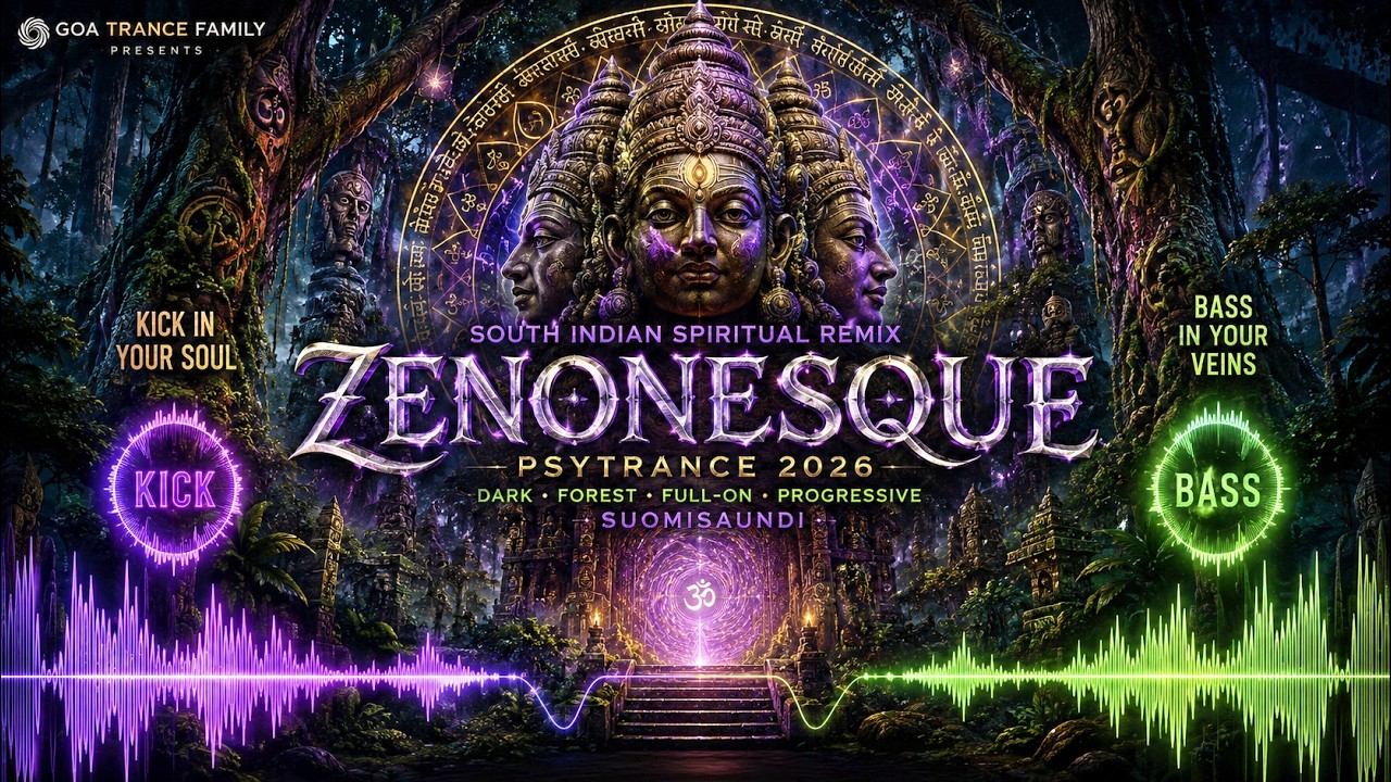 🔮 ZENONESQUE 🔥Indian Spiritual Psytrance 2026  Dark Forest Goa Trance DJ Mix 🕉️🎧