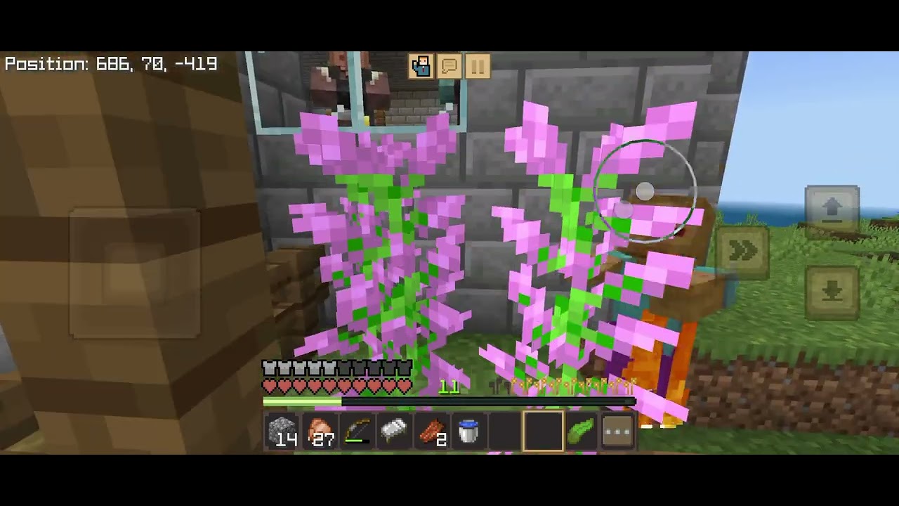Decorating my swimming pool in Minecraft