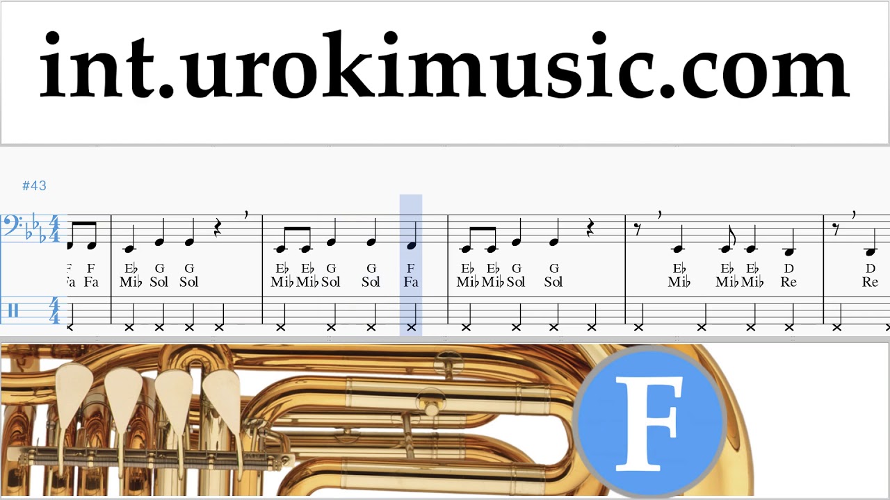 Tutorial de Tuba Imagine Dragons - Bad Liar Clases Notas um-i703