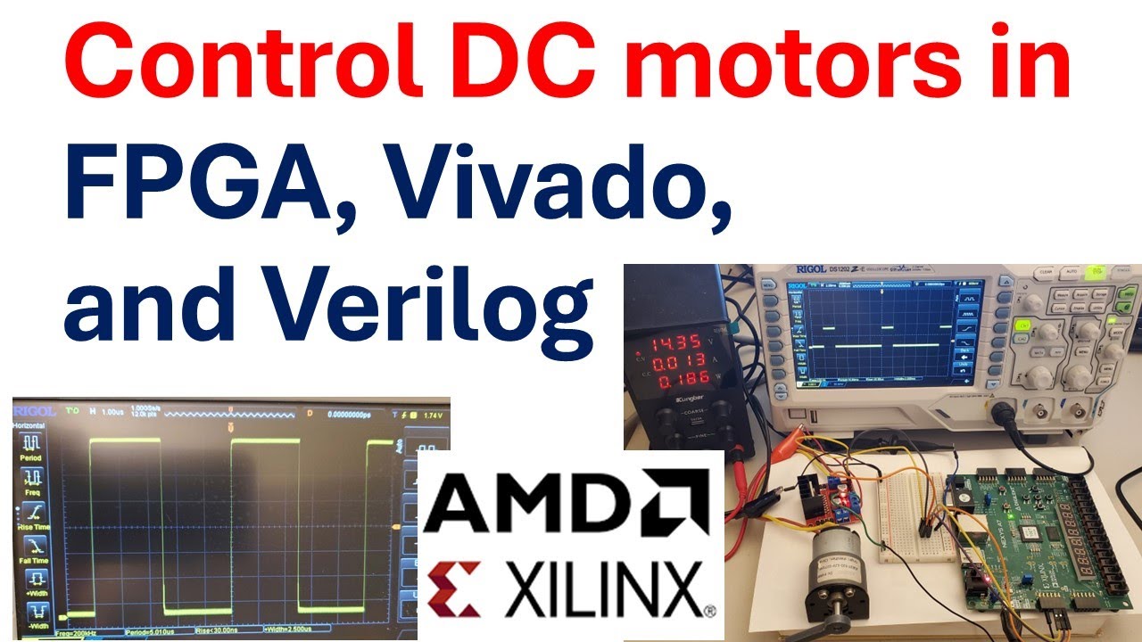 Control DC Motor Speed and Direction Using FPGA, Vivado, and Verilog | Xilinx |AMD - FPGA tutorials