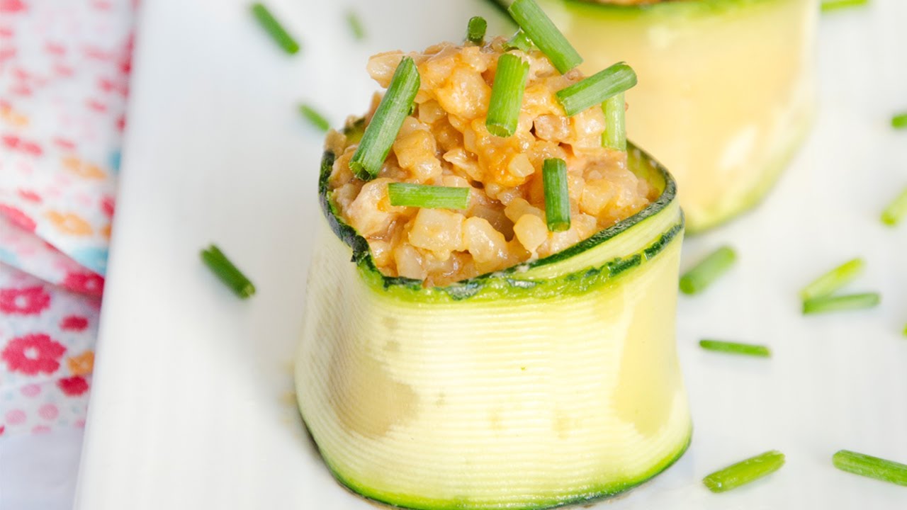 Makis de p&acirc;tes grecques au saumon