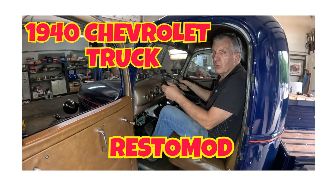 Рестомод грузовика Chevy 1940 года. Только что куплен...........