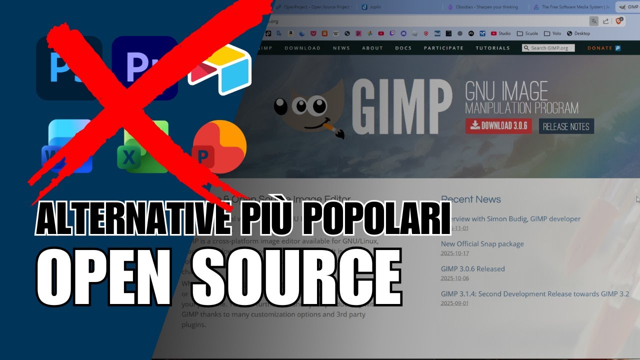 Le migliori ALTERNATIVE OPEN-SOURCE alle app PIÙ POPOLARI