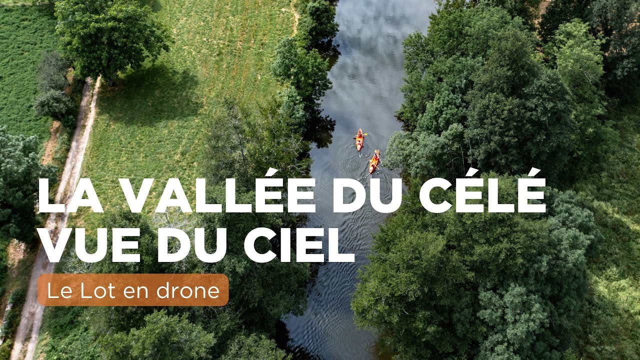 La Vallée du Célé vue du ciel