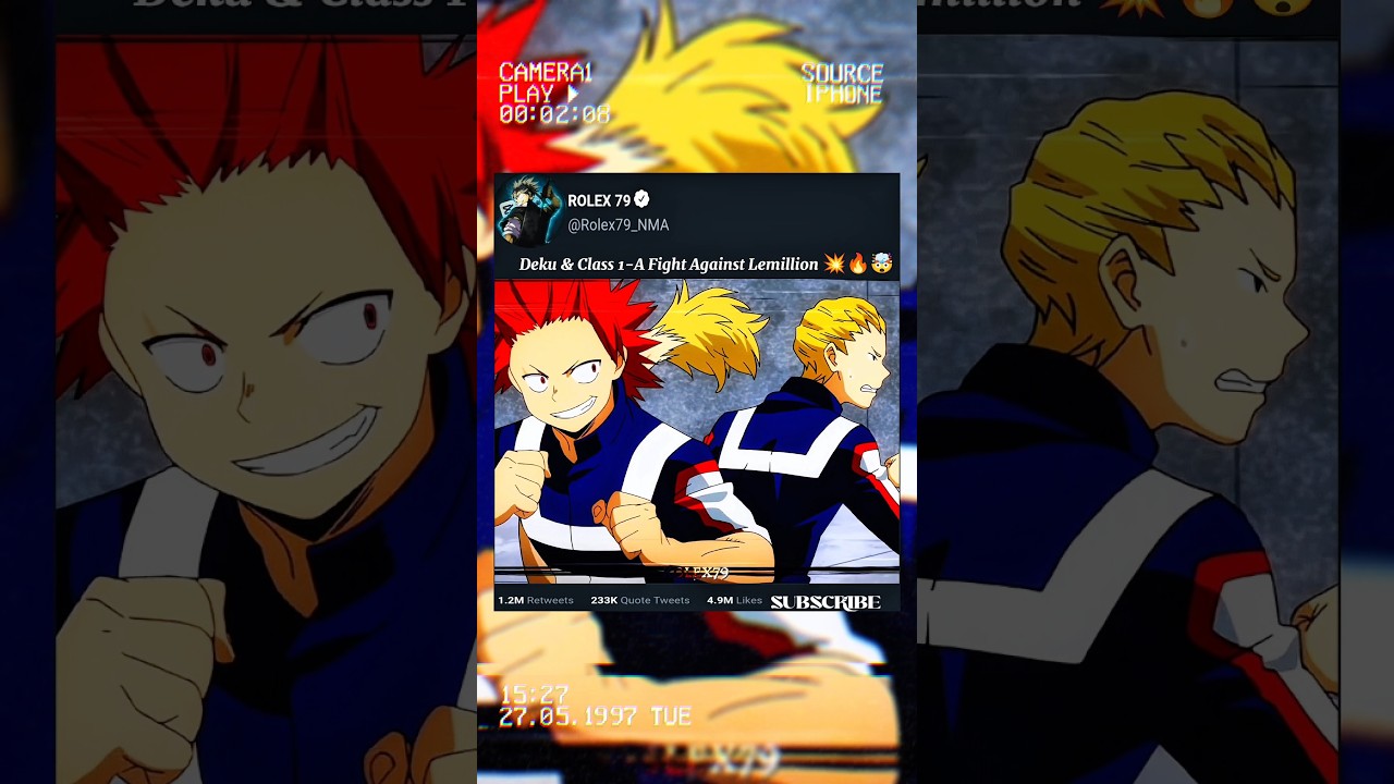 Deku & Class 1-A Fight Against Lemillion 💥🔥🤯