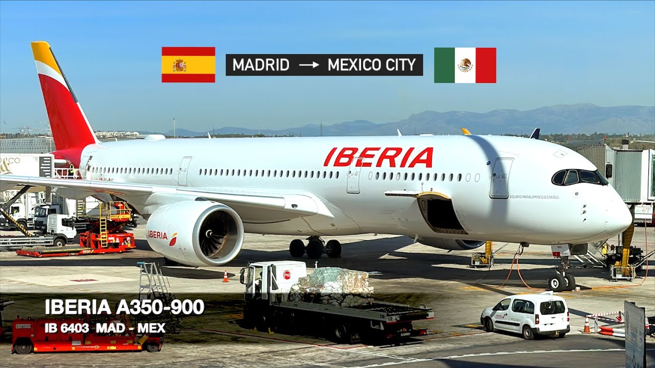 TO MEXICO ON IBERIA’S FLAGSHIP! | IBERIA A350-900 | Madrid ✈ Mexico City | Economy Class