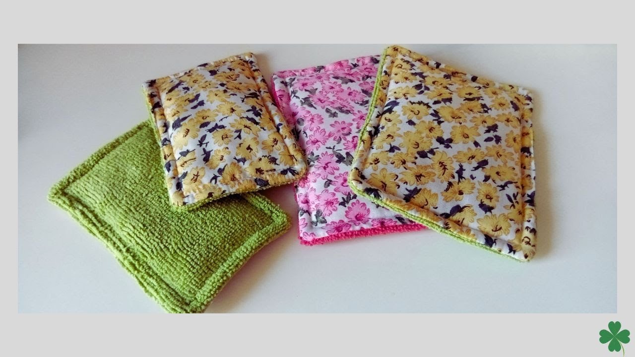 Ya no compro esponjas para lavar platos. Cómo hacer unas en 5 minutos. Retazos.