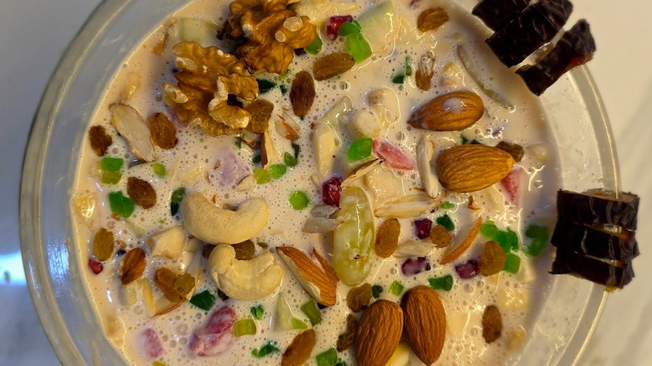 5 Minute Mein Creamy Fruit Cream | Easy No Bake Dessert Recipe