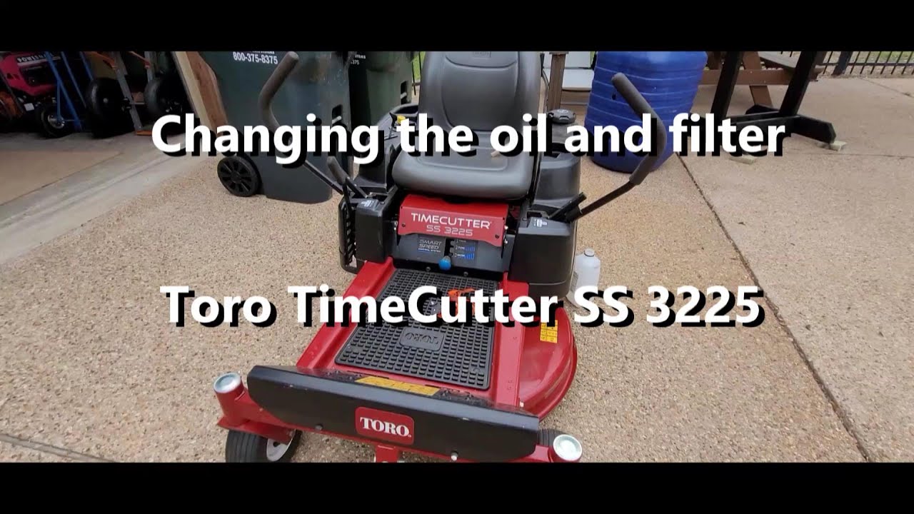 Замена масла и фильтра в садовой газонокосилке — Toro Time Cutter SS3225