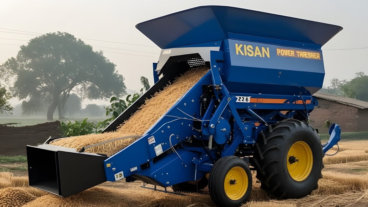 2026 Kisan Power Thresher का खतरनाक सच! ये मशीन खेती की दुनिया बदल देगी 😱