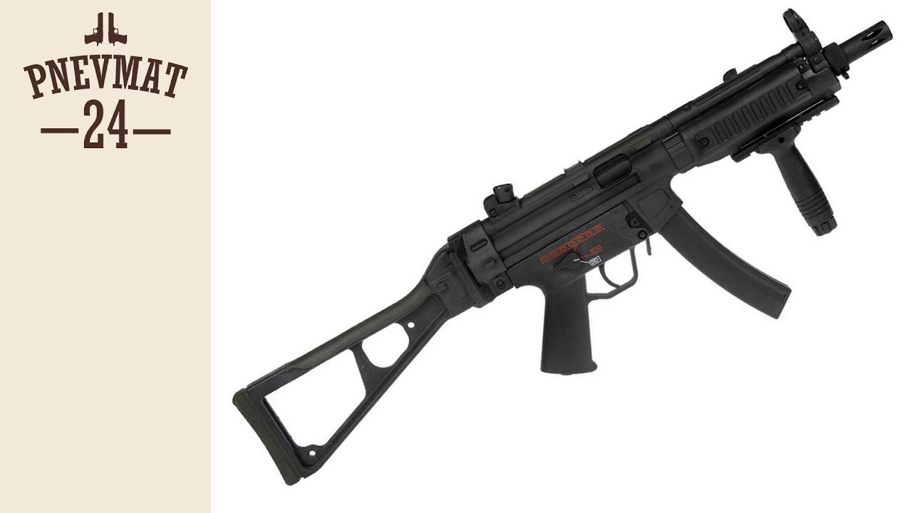 Страйкбольный автомат Cyma MP5 UMP Blowback, складной приклад (CM049)