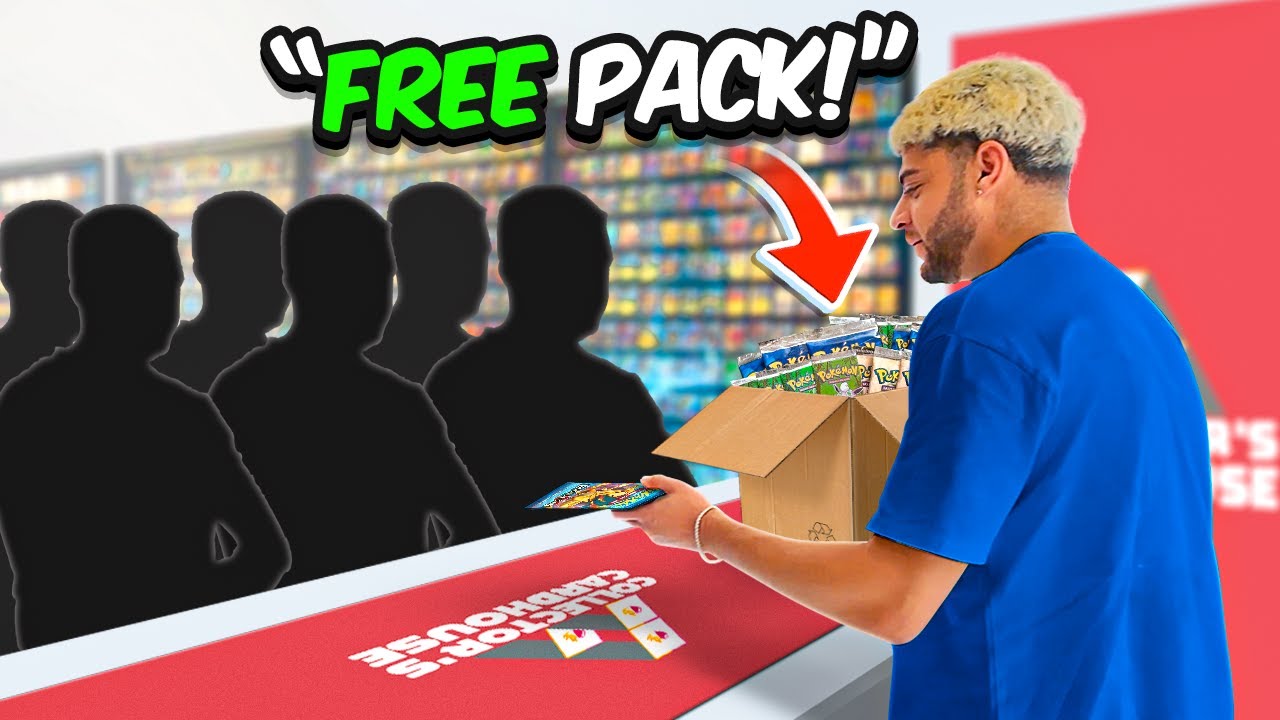 The Reality of Donating Pokemon Packs At My Pokemon Card Shop! (POV EDITION)