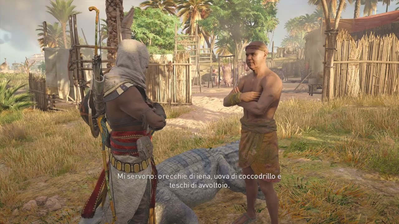 Assassin's Creed: Origins - Missione secondaria -Pelle spessa   [Walkthrough]  ITA PS5