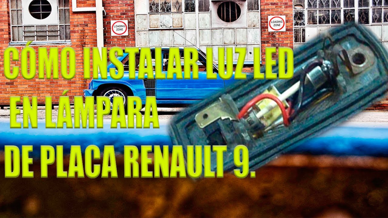 Cómo instalar y conectar tira led en lámpara de placa Renault 9