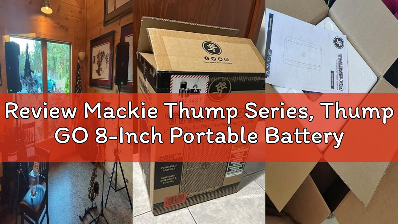 Review Mackie Thump Series, Thump GO 8-Inch Portable Battery-Powered Loudspeaker