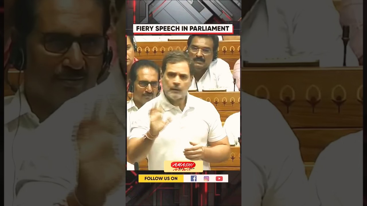 Fiery speech in Parliament || Rahul Gandhi,s V/S Amit Shah Heated Debate in Parliament. #shorts